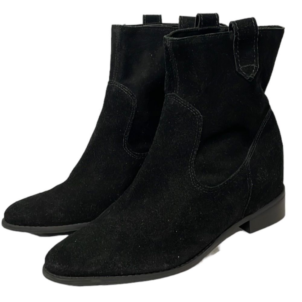 Arezzo Women Genuine Suede Made In Brazil Boots‎ Booties Sz 39 US 8.5 Black